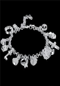 Hela fashionabla kvinnor039S 925 Sterling Silver Armband 925 Silver Armband Smycken Kvinnor Accessoires 6049556