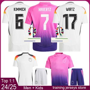 Nuove maglie 2024 Kroos Wirtz Musiala Havertz Mens Soccer Jersey Kit Kits 24 25 Hummels Kimmich Muller Football Shirt Kit