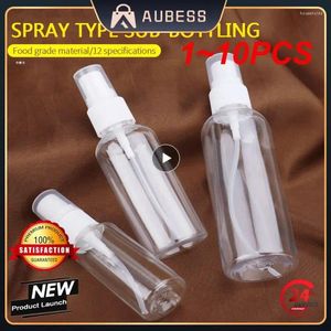 Speicherflaschen 1-10pcs tragbares leeres Spray Desinfektionsmittel nachfüllbares Reisen Transparentes Plastik-Parfümflasche giftig frei und