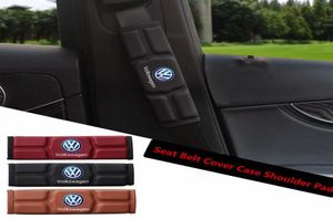 VWポロゴルフのカーシートベルトカバーケースショルダーパッド3ビートルMK2 MK3 MK4 MK5 MK6 BORA CC PASSAT RED BLACK BROWN MEMORY COTTON6969147