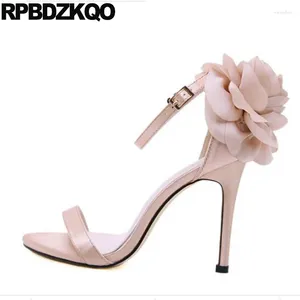 Сандалии фетиш на высокие каблуки цветочные дизайнерские насосы накачки шпильки лодыжка Женщины 2024 Летняя мода хорошая обувь дамы открытые пальцы ноги