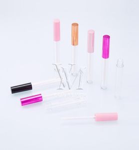 5 Colors 2ml Empty Lip Gloss Plastic Box Containers Rose Gold Red Pink Black Lipgloss Tube Containers Mini Lip Gloss Split Bottle1531548