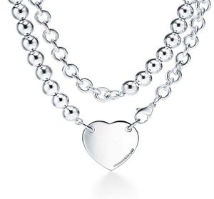 Pendanthalsband varumärkesdesigner Ny kvalitet 925 Sterling Silver Necklace Tamnplatta smycken present L2210118011186
