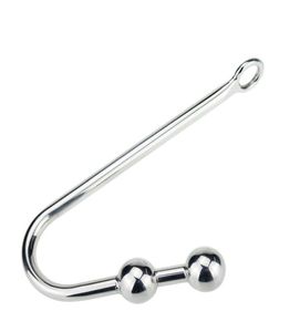 30250mm Paslanmaz Çelik Anal Hook Metal Anal Fiş Buttplug ile İki Topla Anal Boncuklar Erotik Oyuncaklar Anal Seks Oyuncakları Yetişkin Oyunları9459090