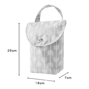 OHK8 Сумки для подгузников Новая водонепроницаемая и многоразовая сумка для детской сумки с большой емкостью для мамочки для выхода D240430