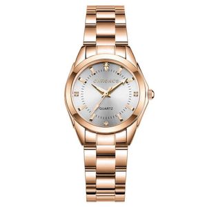 Relógios de pulso Chronos Mulheres de luxo de moda redonda Quartz Strap de aço inoxidável Strap Ladies Principal à prova d'água CH32 D240430