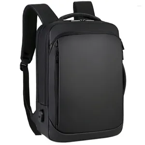 Backpack Mens Business USB Charging Male Waterproof Bags 15.6inch Laptop Men Travel Multifunctional Backpacks