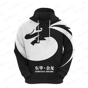 Herren Hoodies Donghua Jinlong Industrial Grade Glycine 2024 Funny Hoodie verkaufen TK Moletom Network Spot Schwarz