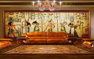 Todo o antigo faraó egípcio Po papel de parede retro Arte Mural Papel de parede HOOM Decoração de papel não tecido mural1000702