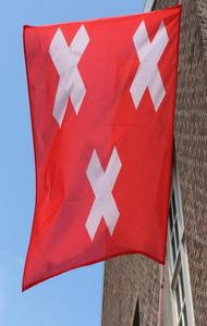 Niederlande Holland Breda Flag 3x5ft 150 x 90 cm Druck 100D Polyester Indoor -Outdoor -Dekoration Flagge mit Messing -Grommets 1306796