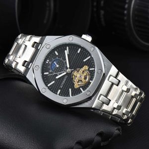 Titta på Watches AAA 2024 Mens Högkvalitativa klockor Mekaniska helautomatiska multifunktionella Tourbillon Mechanical Watch Mens Watch