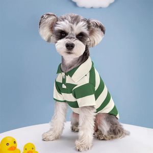 Polo per cani da compagnia abiti estivi abiti casual per piccoli cani gatti maglietta chihuahua carl costumi Yorkshire camicie 240428