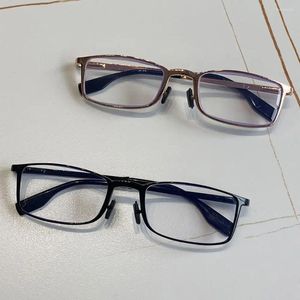 Sunglasses Hinge Metal Frame Presbyopic Glasses With Portable Pen Clip Case Blue Light Blocking Readers Eyeglasses Mini Reading