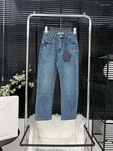 Kvinnors jeans 2024 vår/sommar lyxklänning toppen av linjen sexig smal fit mode