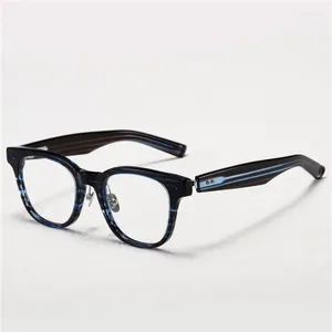 Okulary przeciwsłoneczne optyczne okulary dla mężczyzn kobiety retro projektant 152 Fashion Golf Oval Titanium Fibreglass Rames European and American Style