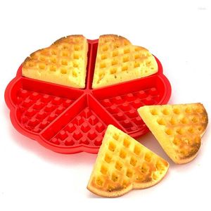 Baking Moulds Silicone Waffle Molds Microwave Cookie Heart Muffin Mould Mold Non-Stick Cake Makers Roaster Decorating Tools