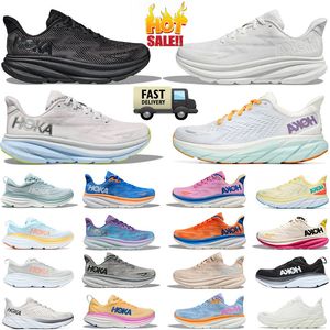 New Hokahs Hokah One Bondi Clifton 8 9 Scarpe per uomini Donne uomini Donne Triple Blanc De Blanc Sumpi Sports Sneakers