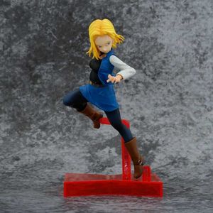 Action Toy Figures 15-18cm Cartoon Z Anime Figur Gk 17 Lapis och Android 18 Lazuli Action Figure Model PVC Statue Children Toys Gifts