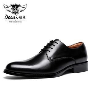 Desai Genuine Leather Height Shoes Shoes Men Business For Man Brand Footwear Mens Casual Classic 240429