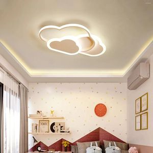 Ceiling Lights Lamp For Children's Room Bedroom Study Modern Dimmable Lighting Fixtures Creative Child Cloud White LED Lamps