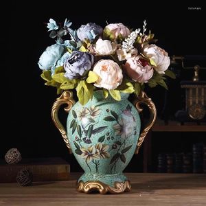 Вазы европейские ретро -роскошные вазы