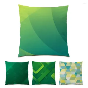 Kissen künstlerische Sofas für Wohnzimmer Ultra weicher Samt -Dekoration Polyester Leinen Grün Dekorative Hülle Buntes E0105