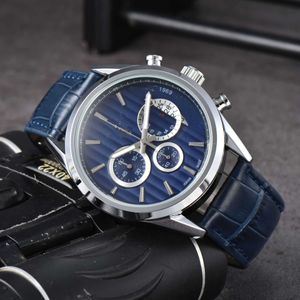 Watch watches AAA 2024 Mens Business Watch Six Pin 3 Eye Multi functional Quartz Watch