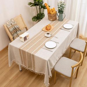Table Cloth Cotton And Linen Ins Wind Waterproof Nordic Small Pure Fresh Rectangular Cloth_DAN106
