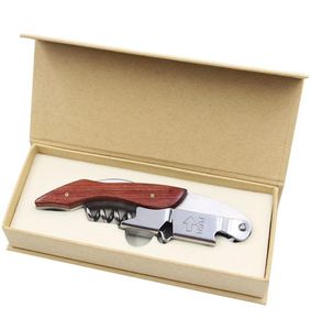 Hippocampal Knife Bottle Opener Wood Stainless Steel Can Red Wine Openers Multi Function Screw Corkscrew Kitchen Small Tools 9 5xj2981114