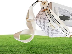 Designer white waist belt bag for women luxury fanny pack korean chest bum fashion money purses crossbody heart wallet 2201199532376