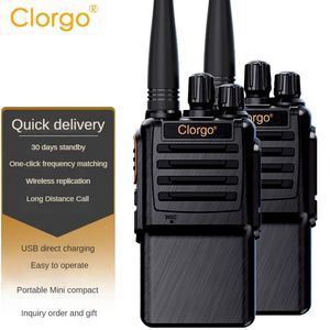 HF Двухчастотное радио UHF C55 Walkie Talkie Portable Transceiver Intercom OneClick Decoding Function Walkietalkie 240430