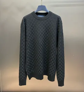 Men's Plus Size Sweaters in autumn / winter acquard knitting machine e Custom jnlarged detail crew neck cotton 75W22