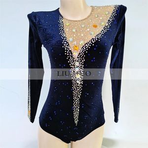 Стадия Wear Liuhuo Rhythmic Gymnastics Lotard Настройка костюмов для взрослых женских женских костюмов.