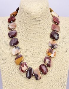 GuaiGuai Jewelry Natural Mookaite Jasper Stone Rec Necklace Handmade For Women Real Jewlery Lady Fashion Jewellery38915036162579