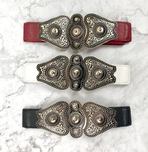 Belts Fashion Vintage Plus Size Corset Belt Black Leather Waist For Women Wide Elastic Big Femme Dress 2022Belts Enek221678958