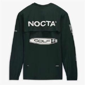 Mens Hoodies Us Versiyon Nocta Golf Co Markalı Draw Nefes Borçlu Hızlı Kurutma Boş Zaman Spor Sweatshirtler Uzun Kollu Gelgit Akış Tasarım Hızlı kuruyan Giysiler