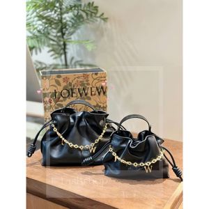 Loewew Bag 24New Designer Women's Single Shoulder Tote High Quality Flamenco Bag Leather Bag Cowhide Drawstring Fashion All-In-One Crossbody Bag Shopping Bag 889