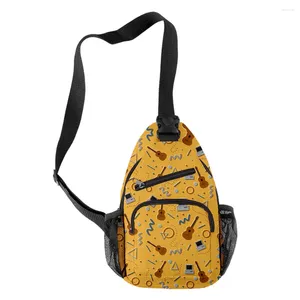 Bel çantaları karikatür yenilik serin rüya crossbody crossbody göğüs oxford su geçirmez erkek/kız spor seyahat 3d baskı omuz