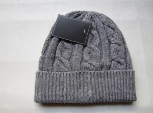 2022 Polo Beanie Unisex Autumn Winter Vailies Dziurna kapelusz dla mężczyzn i kobiet czapki