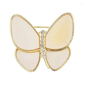 Broches Autumn e Winter Golden Corean Version de acrílico Butterfly Broche Roche Moda