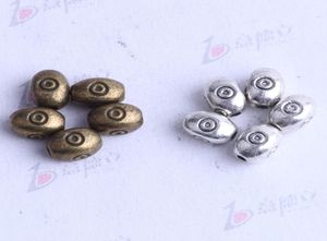 Oval with Bot Spacer Bead Charm 750PCSlot 7454mm Antique Silverbronze Zinc Letre per gioielli a ciondolo fai -da -te che producono accessori 26744047