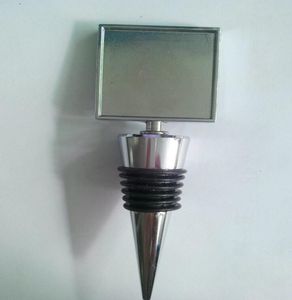 Square Wine Stoppers Planne metalowa butelka do wina Klapera metalowa butelka Caps6680796