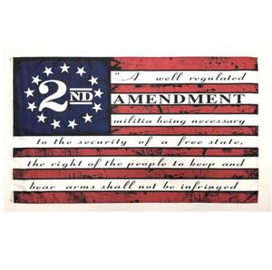 2nd Amendment Vintage American Flag Outdoor Banner Flag 90cm150cm Polyester Custom USA College Basketball Flags CYZ32135863022