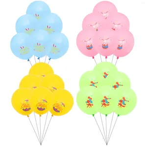 Parti dekorasyonu 24 adet Paskalya Malzemeleri Lateks Balonlar Çeşitli Desen Balon