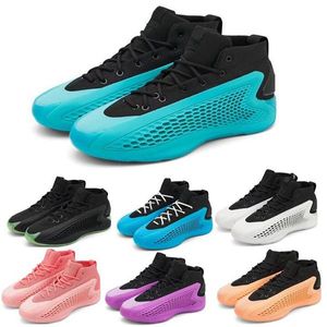 Designer basketball shoes for Mens Sneakers Training Sports Outdoors Outdoor Shoe black White green blue AE 1 AE1 flat Shoes high top quality size 40-46