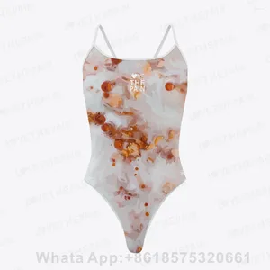 Women's Swimwear Love The Pain One Piece Swimsuit Competition Water Aerobics And Fitness Swimming Multi -functional Competitive Training