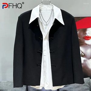 Herrenjacken PFHQ Chinese Style Button Up männlicher Mode stehende Kragen Haute Qualität Persönlichkeit Summer Chic Coat 21Z4516