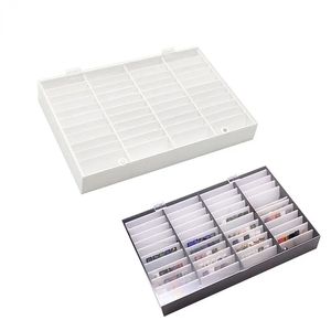 44 rutnät Fake Nail Tips Color Display Holder Storage Box For Nails Art Decor