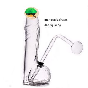 Forma exclusiva dab rig bong bong hookah shisha grande tamanho portátil fumando água tubo de água seca tabaco reciclador bongus de água inebriante com panela de óleo 1pcs