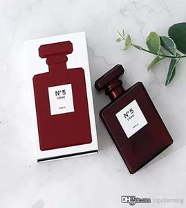 No 5 Leau Red Edition 100 ml elegant parfym för kvinnor EDP Floral aldehyd rose aroma röd glasflaska långvarig3783805